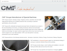 Tablet Screenshot of cmfgroupe.com